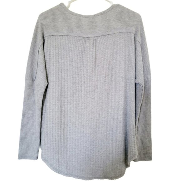 GIBSON Look NWOT Babydoll long sleeve sweater,  waffle fabric - Picture 5 of 5